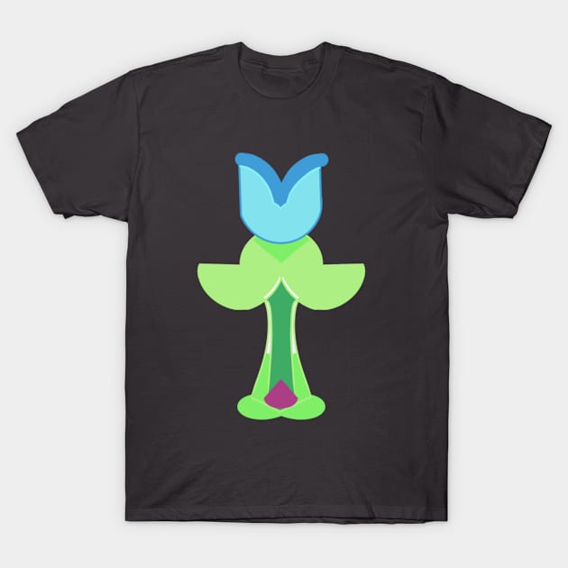 Blues Tulip T-Shirt by Craze Creatio Spiration